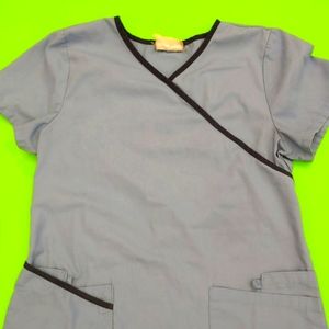 Blue Scrub Top medical S